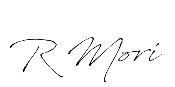 Also You can easily find your signature by using the search form. We will create R Mori name handwritten signature images for you free of cost using Antro_Vectra sign style. R Mori signature style 6 images and pictures png