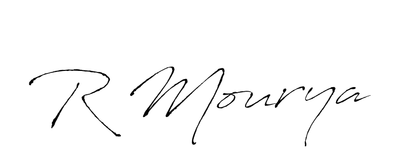 Make a beautiful signature design for name R Mourya. With this signature (Antro_Vectra) style, you can create a handwritten signature for free. R Mourya signature style 6 images and pictures png