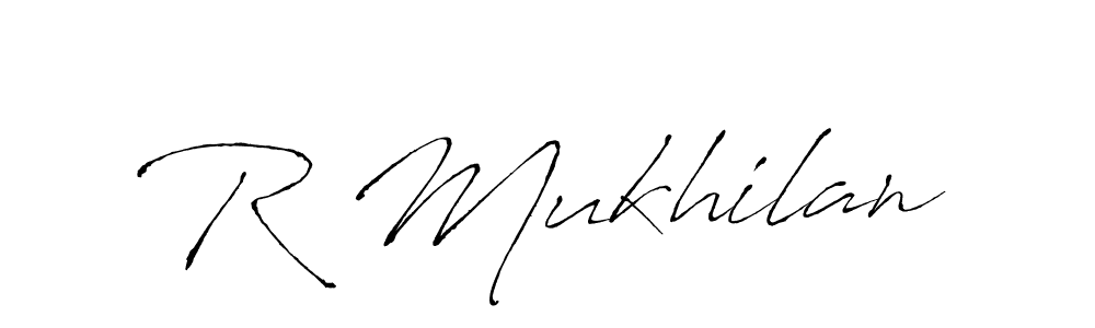 Also You can easily find your signature by using the search form. We will create R Mukhilan name handwritten signature images for you free of cost using Antro_Vectra sign style. R Mukhilan signature style 6 images and pictures png