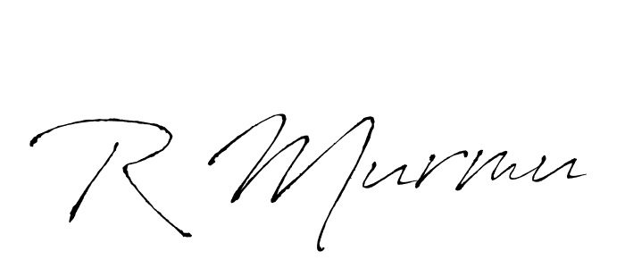 Create a beautiful signature design for name R Murmu. With this signature (Antro_Vectra) fonts, you can make a handwritten signature for free. R Murmu signature style 6 images and pictures png