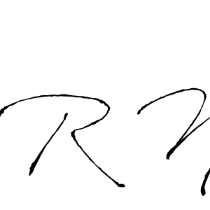 Design your own signature with our free online signature maker. With this signature software, you can create a handwritten (Antro_Vectra) signature for name R N. R N signature style 6 images and pictures png