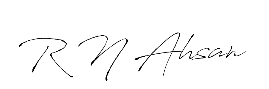 Here are the top 10 professional signature styles for the name R N Ahsan. These are the best autograph styles you can use for your name. R N Ahsan signature style 6 images and pictures png