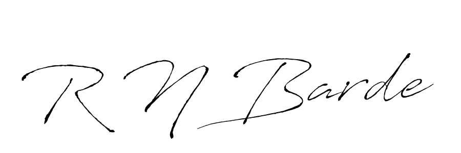 Design your own signature with our free online signature maker. With this signature software, you can create a handwritten (Antro_Vectra) signature for name R N Barde. R N Barde signature style 6 images and pictures png