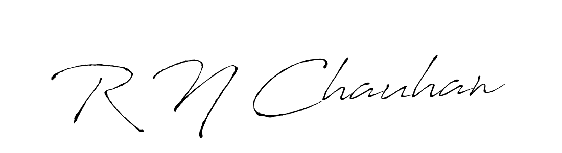 if you are searching for the best signature style for your name R N Chauhan. so please give up your signature search. here we have designed multiple signature styles  using Antro_Vectra. R N Chauhan signature style 6 images and pictures png