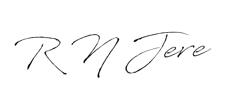 How to make R N Jere signature? Antro_Vectra is a professional autograph style. Create handwritten signature for R N Jere name. R N Jere signature style 6 images and pictures png