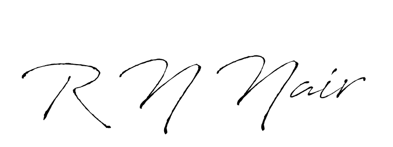 Also we have R N Nair name is the best signature style. Create professional handwritten signature collection using Antro_Vectra autograph style. R N Nair signature style 6 images and pictures png