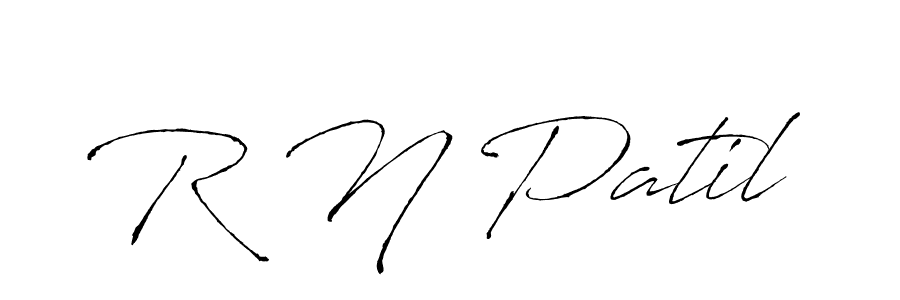 Design your own signature with our free online signature maker. With this signature software, you can create a handwritten (Antro_Vectra) signature for name R N Patil. R N Patil signature style 6 images and pictures png