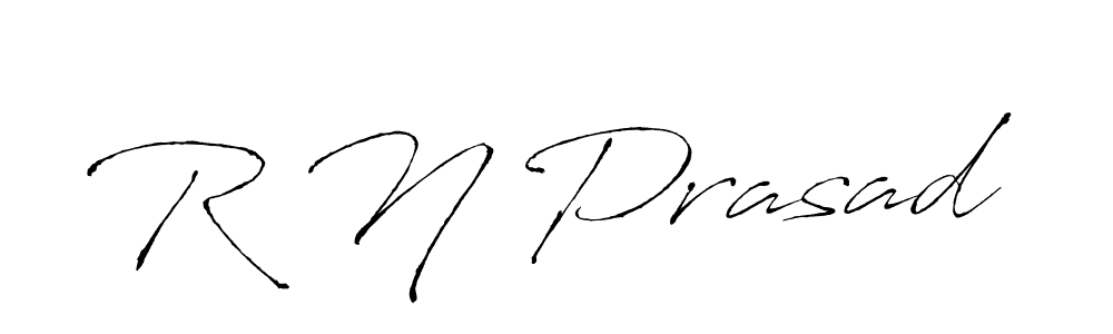 R N Prasad stylish signature style. Best Handwritten Sign (Antro_Vectra) for my name. Handwritten Signature Collection Ideas for my name R N Prasad. R N Prasad signature style 6 images and pictures png