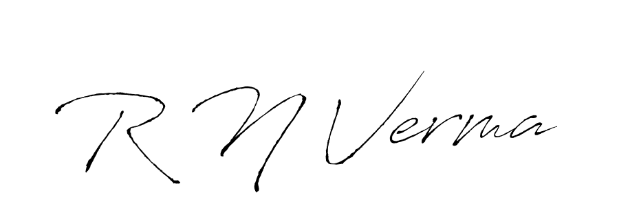 Design your own signature with our free online signature maker. With this signature software, you can create a handwritten (Antro_Vectra) signature for name R N Verma. R N Verma signature style 6 images and pictures png