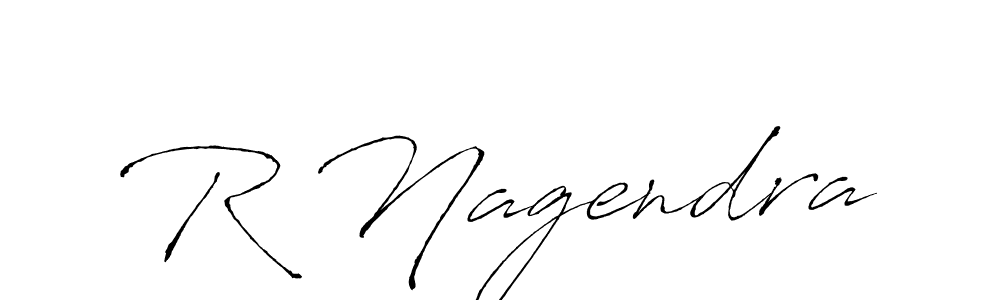How to make R Nagendra signature? Antro_Vectra is a professional autograph style. Create handwritten signature for R Nagendra name. R Nagendra signature style 6 images and pictures png
