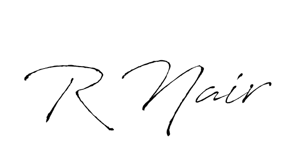 Also we have R Nair name is the best signature style. Create professional handwritten signature collection using Antro_Vectra autograph style. R Nair signature style 6 images and pictures png