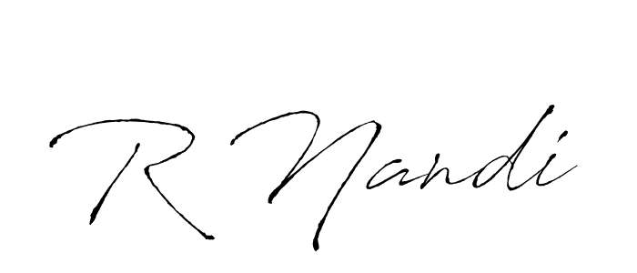 Create a beautiful signature design for name R Nandi. With this signature (Antro_Vectra) fonts, you can make a handwritten signature for free. R Nandi signature style 6 images and pictures png