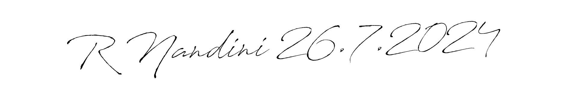 Use a signature maker to create a handwritten signature online. With this signature software, you can design (Antro_Vectra) your own signature for name R Nandini 26.7.2024. R Nandini 26.7.2024 signature style 6 images and pictures png