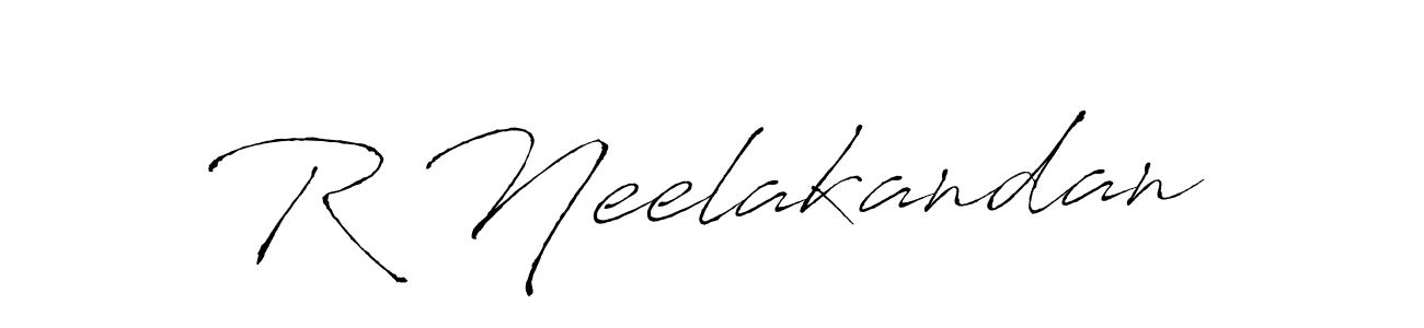 Also we have R Neelakandan name is the best signature style. Create professional handwritten signature collection using Antro_Vectra autograph style. R Neelakandan signature style 6 images and pictures png