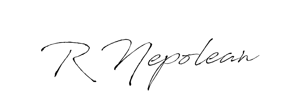 R Nepolean stylish signature style. Best Handwritten Sign (Antro_Vectra) for my name. Handwritten Signature Collection Ideas for my name R Nepolean. R Nepolean signature style 6 images and pictures png