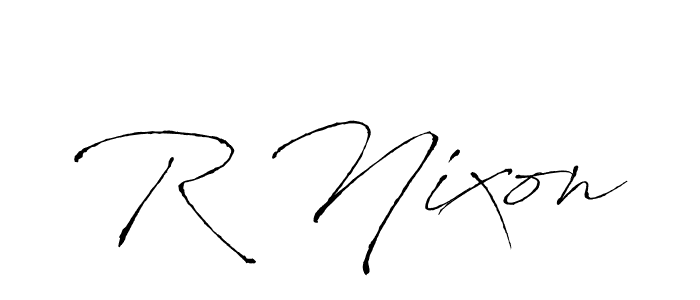 Make a beautiful signature design for name R Nixon. Use this online signature maker to create a handwritten signature for free. R Nixon signature style 6 images and pictures png