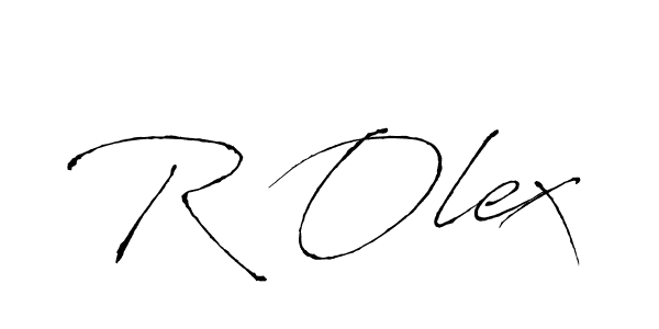 Make a beautiful signature design for name R Olex. With this signature (Antro_Vectra) style, you can create a handwritten signature for free. R Olex signature style 6 images and pictures png