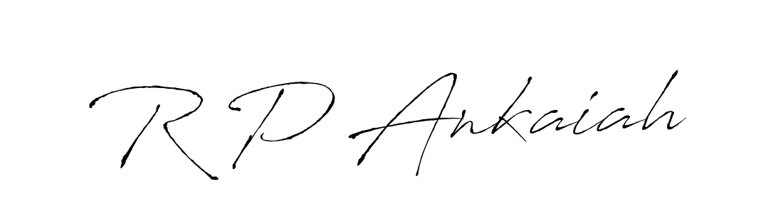 The best way (Antro_Vectra) to make a short signature is to pick only two or three words in your name. The name R P Ankaiah include a total of six letters. For converting this name. R P Ankaiah signature style 6 images and pictures png