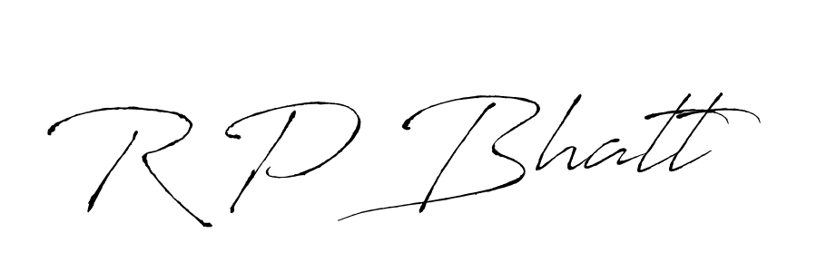 Design your own signature with our free online signature maker. With this signature software, you can create a handwritten (Antro_Vectra) signature for name R P Bhatt. R P Bhatt signature style 6 images and pictures png