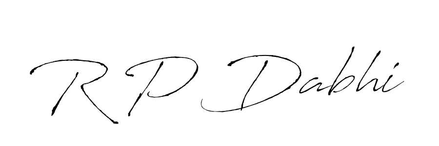 R P Dabhi stylish signature style. Best Handwritten Sign (Antro_Vectra) for my name. Handwritten Signature Collection Ideas for my name R P Dabhi. R P Dabhi signature style 6 images and pictures png