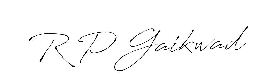 Create a beautiful signature design for name R P Gaikwad. With this signature (Antro_Vectra) fonts, you can make a handwritten signature for free. R P Gaikwad signature style 6 images and pictures png