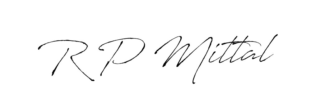 R P Mittal stylish signature style. Best Handwritten Sign (Antro_Vectra) for my name. Handwritten Signature Collection Ideas for my name R P Mittal. R P Mittal signature style 6 images and pictures png
