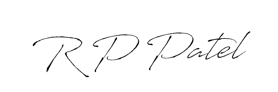 How to make R P Patel signature? Antro_Vectra is a professional autograph style. Create handwritten signature for R P Patel name. R P Patel signature style 6 images and pictures png