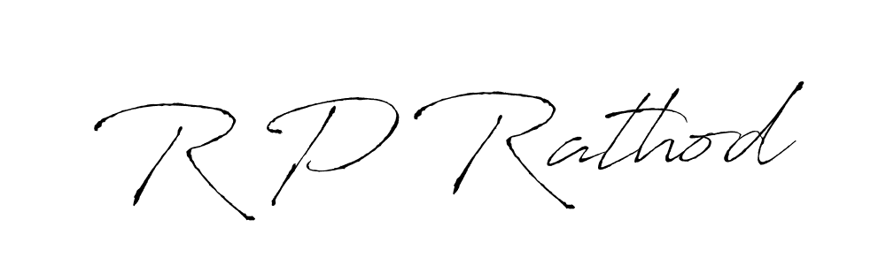 R P Rathod stylish signature style. Best Handwritten Sign (Antro_Vectra) for my name. Handwritten Signature Collection Ideas for my name R P Rathod. R P Rathod signature style 6 images and pictures png