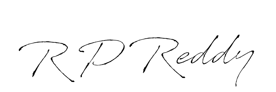 Make a beautiful signature design for name R P Reddy. With this signature (Antro_Vectra) style, you can create a handwritten signature for free. R P Reddy signature style 6 images and pictures png