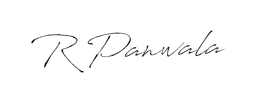 Use a signature maker to create a handwritten signature online. With this signature software, you can design (Antro_Vectra) your own signature for name R Panwala. R Panwala signature style 6 images and pictures png