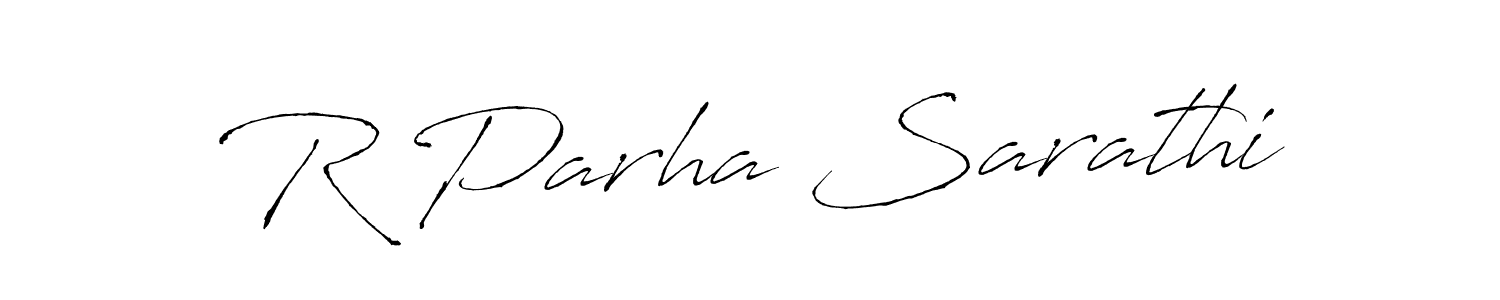 It looks lik you need a new signature style for name R Parha Sarathi. Design unique handwritten (Antro_Vectra) signature with our free signature maker in just a few clicks. R Parha Sarathi signature style 6 images and pictures png