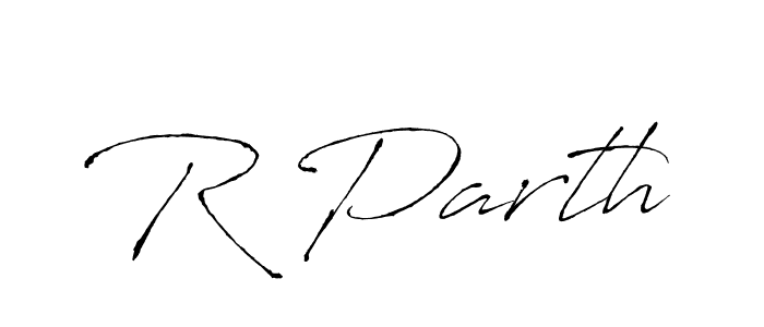 You should practise on your own different ways (Antro_Vectra) to write your name (R Parth) in signature. don't let someone else do it for you. R Parth signature style 6 images and pictures png