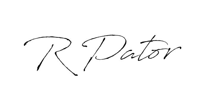 Also You can easily find your signature by using the search form. We will create R Pator name handwritten signature images for you free of cost using Antro_Vectra sign style. R Pator signature style 6 images and pictures png