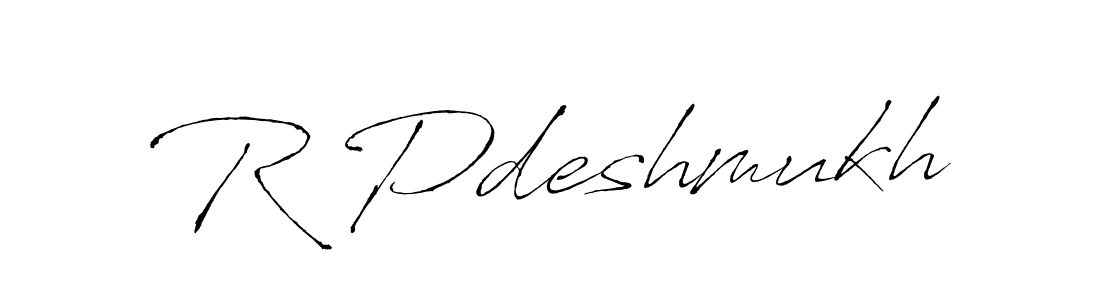 It looks lik you need a new signature style for name R Pdeshmukh. Design unique handwritten (Antro_Vectra) signature with our free signature maker in just a few clicks. R Pdeshmukh signature style 6 images and pictures png