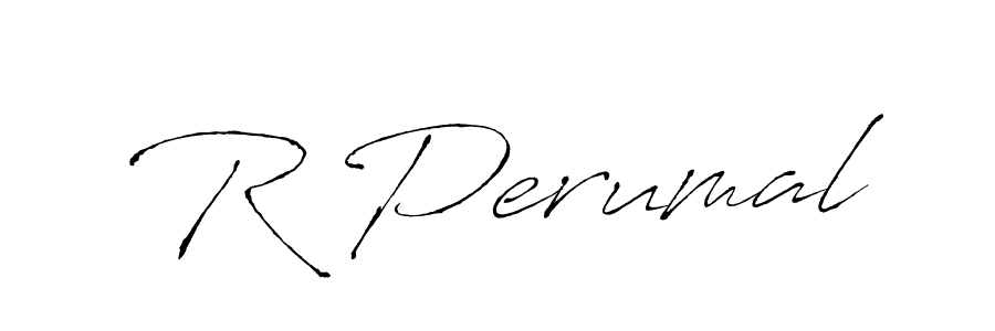 R Perumal stylish signature style. Best Handwritten Sign (Antro_Vectra) for my name. Handwritten Signature Collection Ideas for my name R Perumal. R Perumal signature style 6 images and pictures png