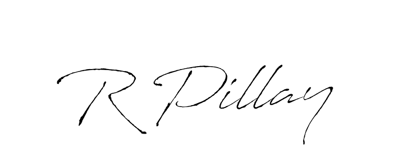 R Pillay stylish signature style. Best Handwritten Sign (Antro_Vectra) for my name. Handwritten Signature Collection Ideas for my name R Pillay. R Pillay signature style 6 images and pictures png