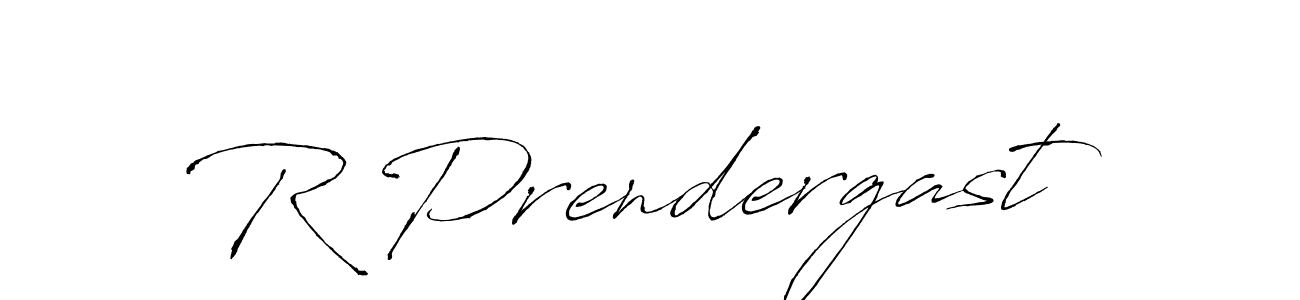 R Prendergast stylish signature style. Best Handwritten Sign (Antro_Vectra) for my name. Handwritten Signature Collection Ideas for my name R Prendergast. R Prendergast signature style 6 images and pictures png