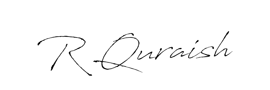 Design your own signature with our free online signature maker. With this signature software, you can create a handwritten (Antro_Vectra) signature for name R Quraish. R Quraish signature style 6 images and pictures png