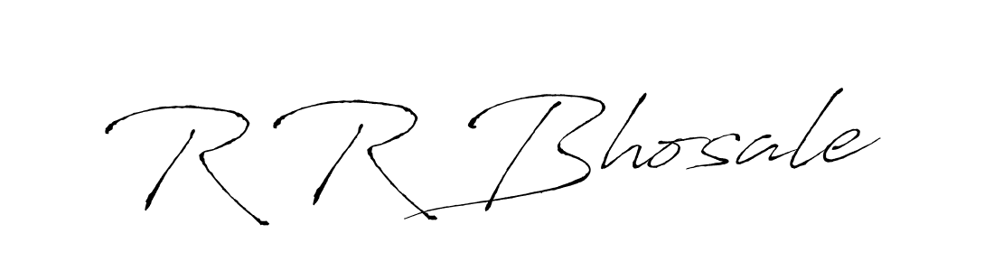 How to make R R Bhosale signature? Antro_Vectra is a professional autograph style. Create handwritten signature for R R Bhosale name. R R Bhosale signature style 6 images and pictures png