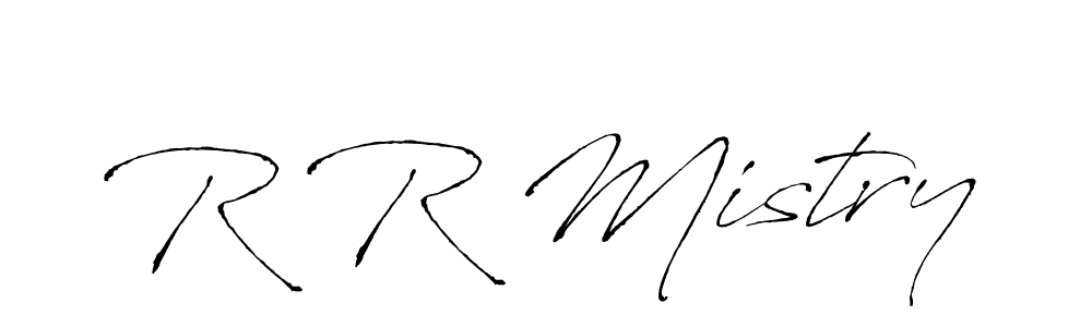 Make a beautiful signature design for name R R Mistry. With this signature (Antro_Vectra) style, you can create a handwritten signature for free. R R Mistry signature style 6 images and pictures png