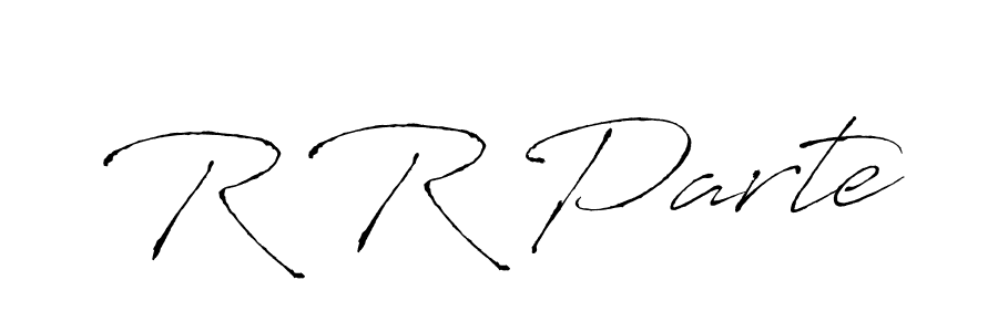 Make a beautiful signature design for name R R Parte. Use this online signature maker to create a handwritten signature for free. R R Parte signature style 6 images and pictures png