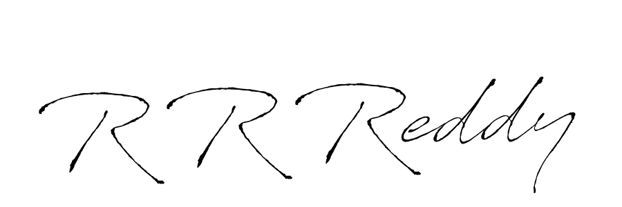 Make a beautiful signature design for name R R Reddy. With this signature (Antro_Vectra) style, you can create a handwritten signature for free. R R Reddy signature style 6 images and pictures png