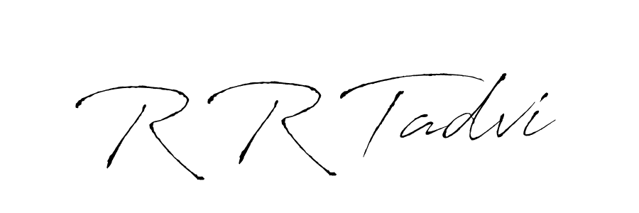 Antro_Vectra is a professional signature style that is perfect for those who want to add a touch of class to their signature. It is also a great choice for those who want to make their signature more unique. Get R R Tadvi name to fancy signature for free. R R Tadvi signature style 6 images and pictures png