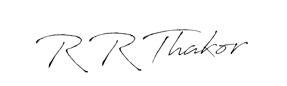 Antro_Vectra is a professional signature style that is perfect for those who want to add a touch of class to their signature. It is also a great choice for those who want to make their signature more unique. Get R R Thakor name to fancy signature for free. R R Thakor signature style 6 images and pictures png