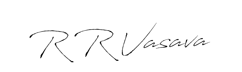 Similarly Antro_Vectra is the best handwritten signature design. Signature creator online .You can use it as an online autograph creator for name R R Vasava. R R Vasava signature style 6 images and pictures png