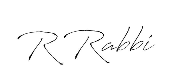 How to make R Rabbi name signature. Use Antro_Vectra style for creating short signs online. This is the latest handwritten sign. R Rabbi signature style 6 images and pictures png