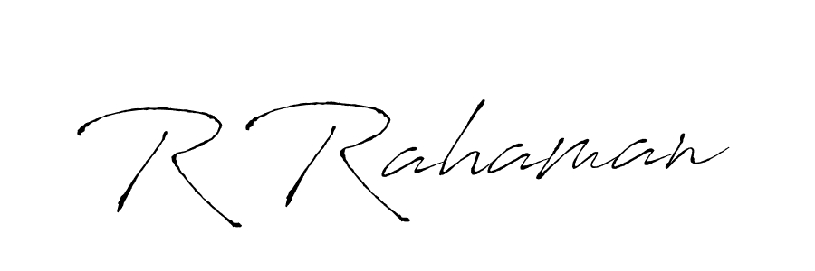 if you are searching for the best signature style for your name R Rahaman. so please give up your signature search. here we have designed multiple signature styles  using Antro_Vectra. R Rahaman signature style 6 images and pictures png