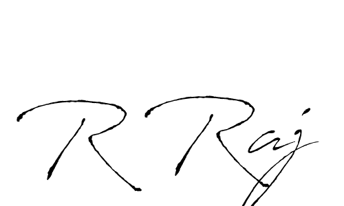 R Raj stylish signature style. Best Handwritten Sign (Antro_Vectra) for my name. Handwritten Signature Collection Ideas for my name R Raj. R Raj signature style 6 images and pictures png