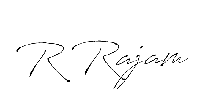 It looks lik you need a new signature style for name R Rajam. Design unique handwritten (Antro_Vectra) signature with our free signature maker in just a few clicks. R Rajam signature style 6 images and pictures png