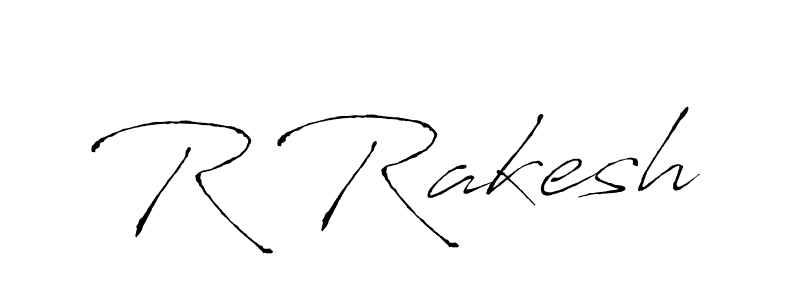 Design your own signature with our free online signature maker. With this signature software, you can create a handwritten (Antro_Vectra) signature for name R Rakesh. R Rakesh signature style 6 images and pictures png
